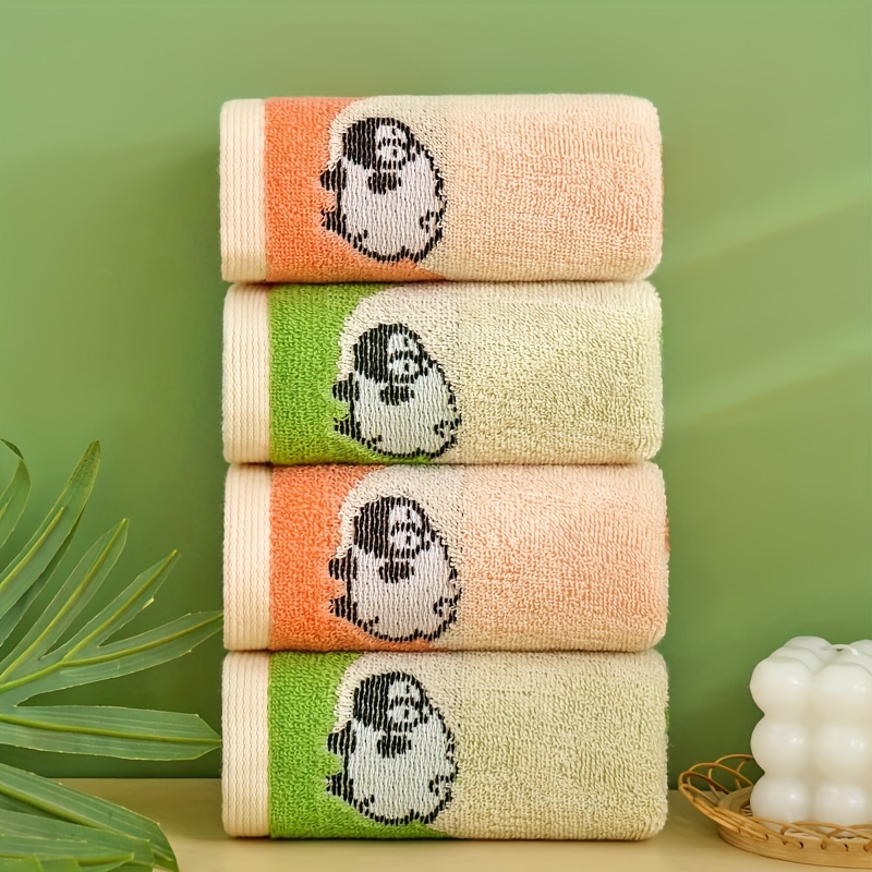 Cartoon Embroidered Hand Towel, Household Cotton Hand Towel, Soft Cute Face  Towel, Absorbent Towel For Home Bathroom, Bathroom Supplies, - Temu