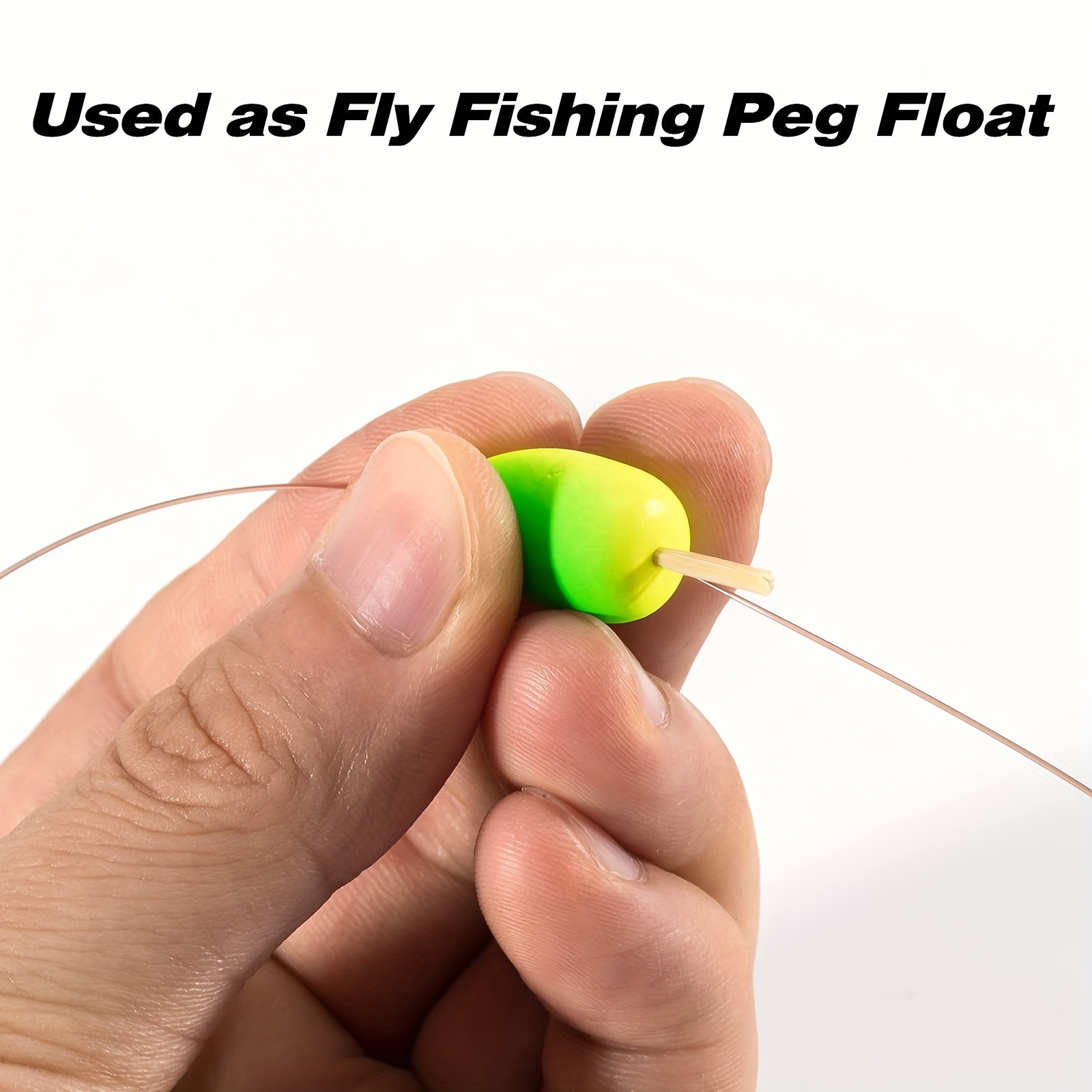 10pcs Oval Fishing Foam Floats, Fishing Strike Bobber Indicator, Harness  Sinker Bead Stopper, Fishing Accessories