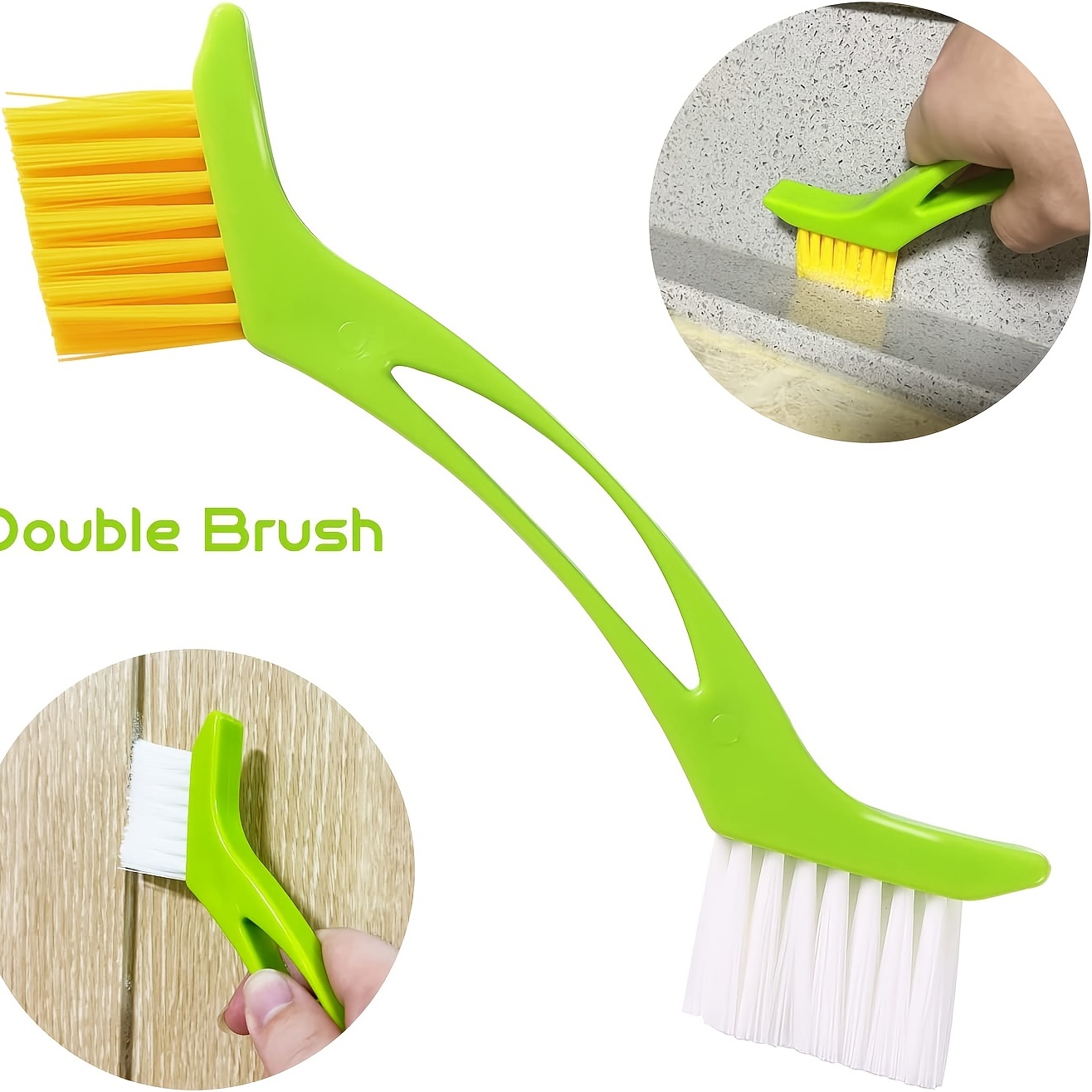 Hard bristled Crevice Cleaning Brush Grout Cleaner Scrub - Temu