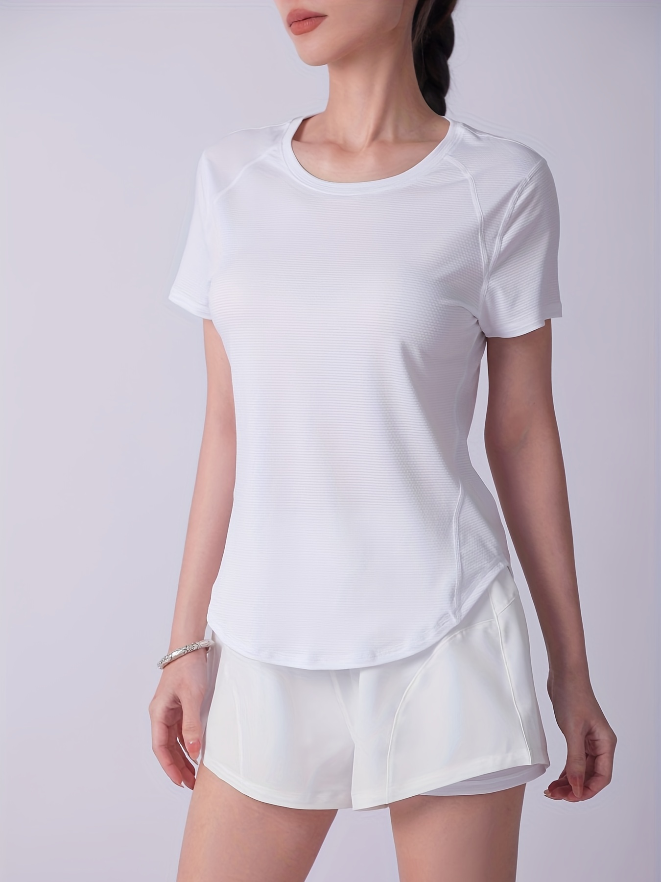 Women's Short Sleeve Running Shirts Breathable Quick Dry - Temu