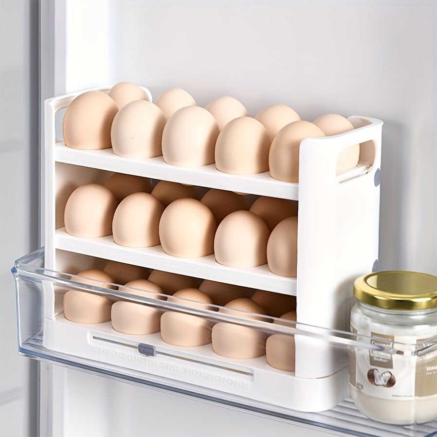 Egg Holder for Refrigerator, Large Capacity Egg Container for Refrigerator