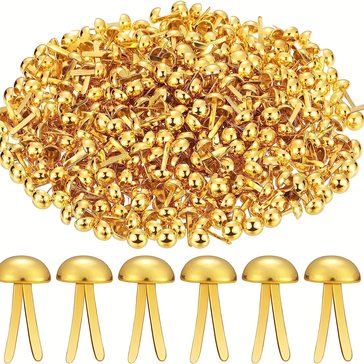 GMB Metal Brads – Mini Dot 100pc – Brass