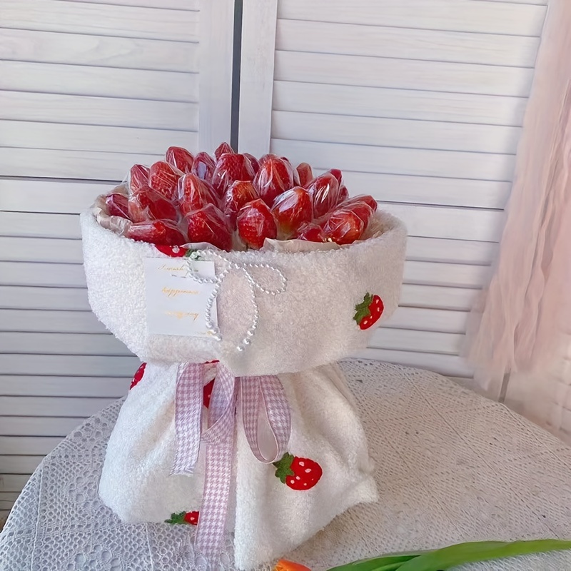 Strawberry Cherry Fruit Printing Bouquet Paper Pack 20 (30x45cm