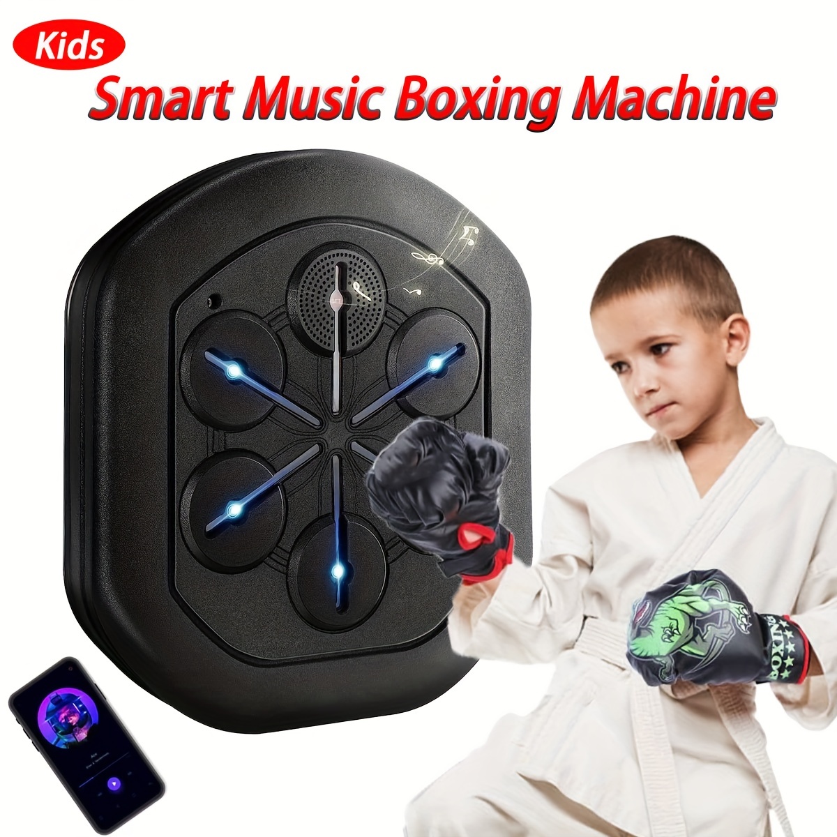 Music Boxing Machine, Kids Boxing Training, Indoor Entertainment, Body  Building Equipment, Gift For Kids, Adult, Boyfriend