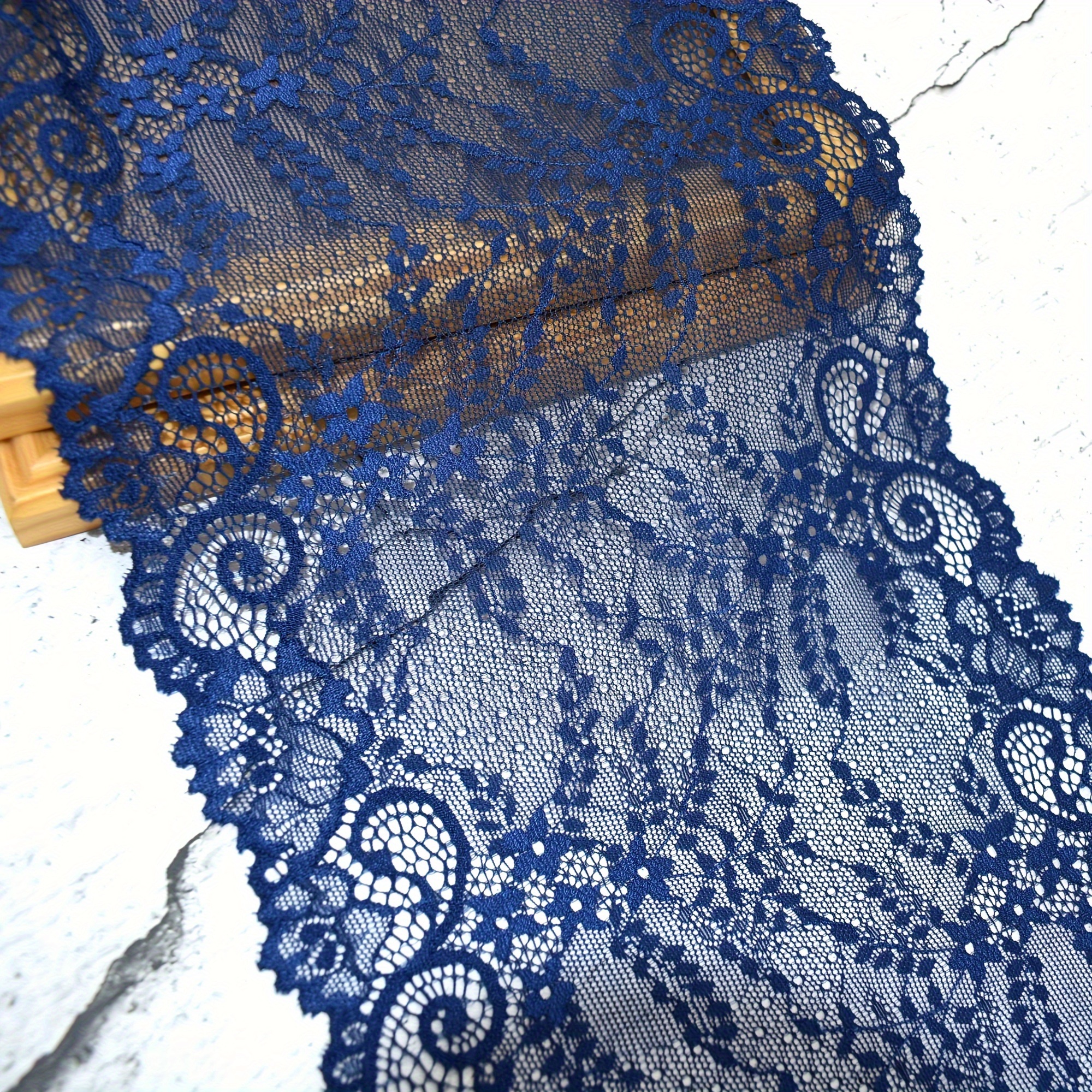 Elastic Lace Trim Fancy Design Spandex Nylon Lace Trim Nylon Lace Fabric -  China Lace Trim and Fabric price