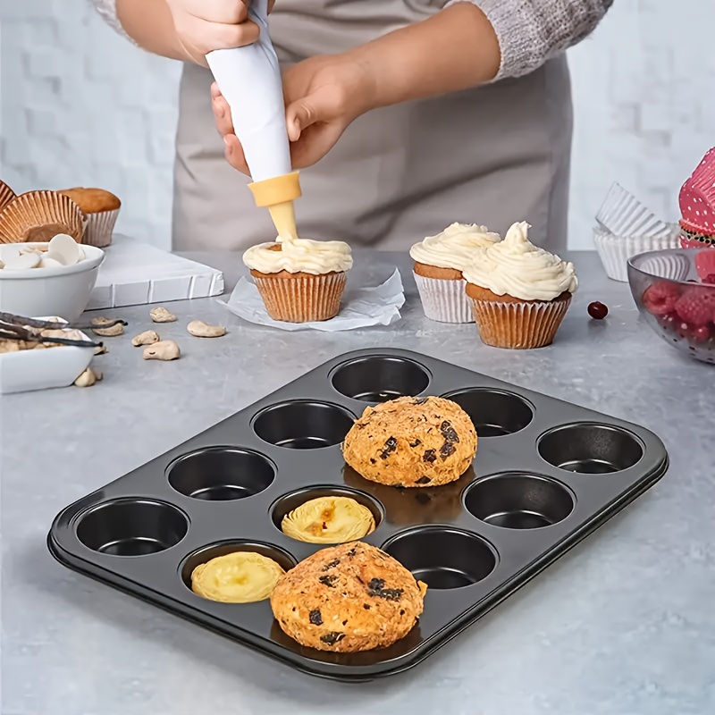 12 Pezzi/set Tazze Per Muffin In Silicone Per Cucina Domestica E  All'aperto, Stampo Per Gelatina Per Budino, Stampo Per Dolci Da Forno