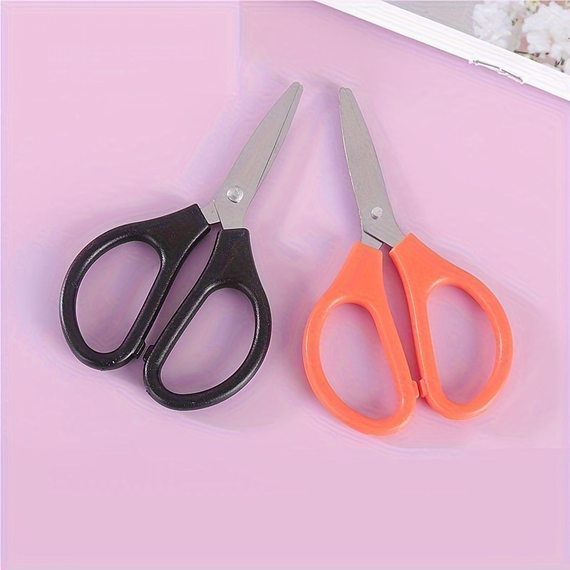 1pc Stainless Steel Folding Small Scissors Travel Scissors Sewing Scissors  Portable Mini Scissors Paper Scissors Household Supplies