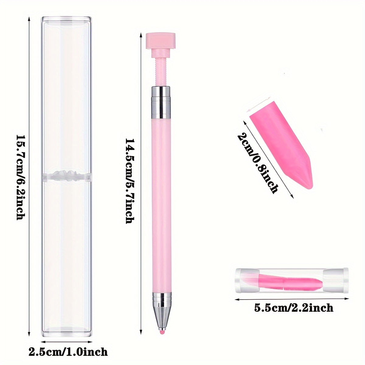 Diy Diamond Painting Pens With Wax Refillable Wax Pen - Temu