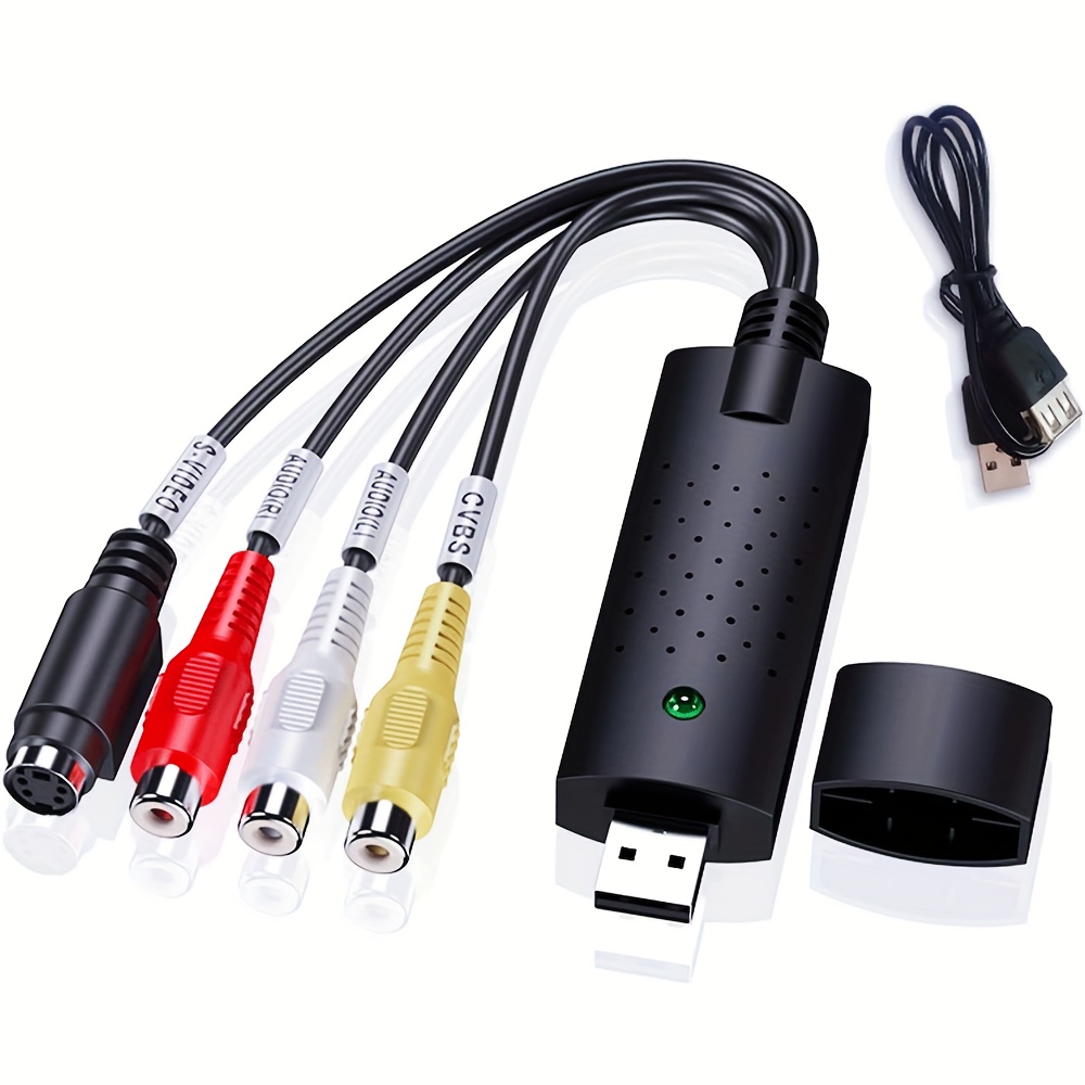 Easycap USB 2.0 Audio Video VHS to DVD Converter Scart RCA Cable Capture  Card US
