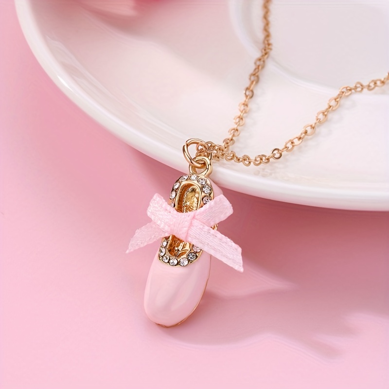 Cute Ballet Shoes Pendant Necklace For Girls, Friendship Necklaces Best  Friend Jewelry Gifts - Temu