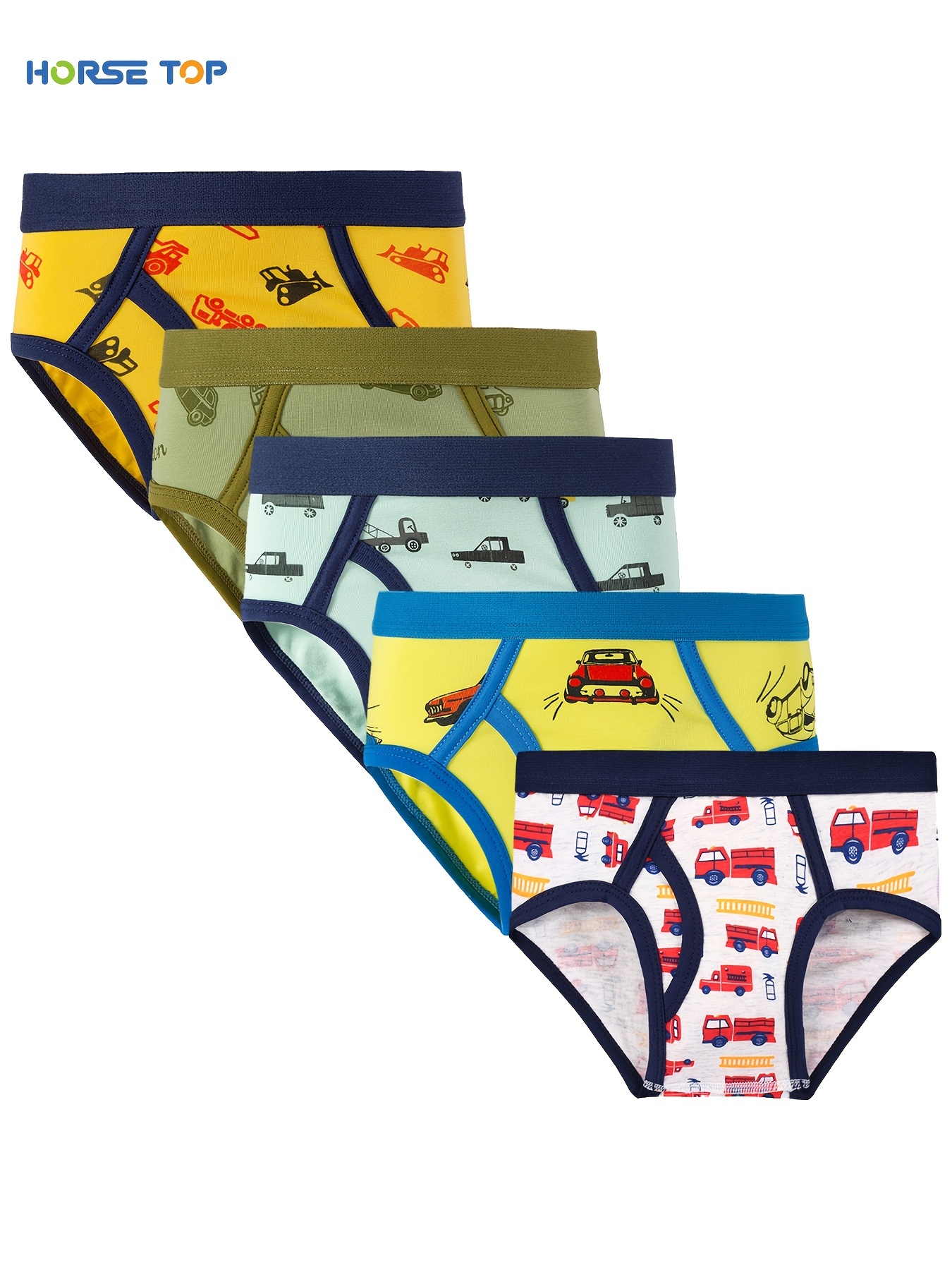 Toddler Boys Briefs Underwear Soft Breathable Cartoon Random - Temu Canada