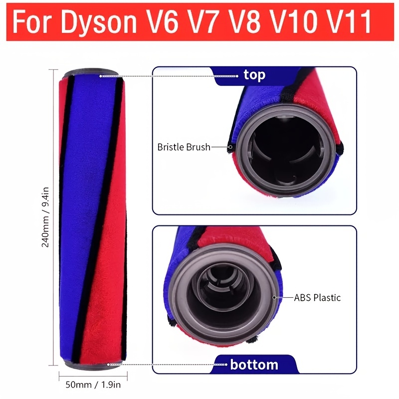 Rouleau de Brosse pour Dyson V6 V7 Accessoire de Pièce de Rechange