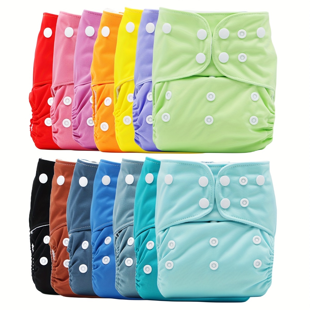 Adult Cloth Diaper Washable Nappy Cover Breathable Lining