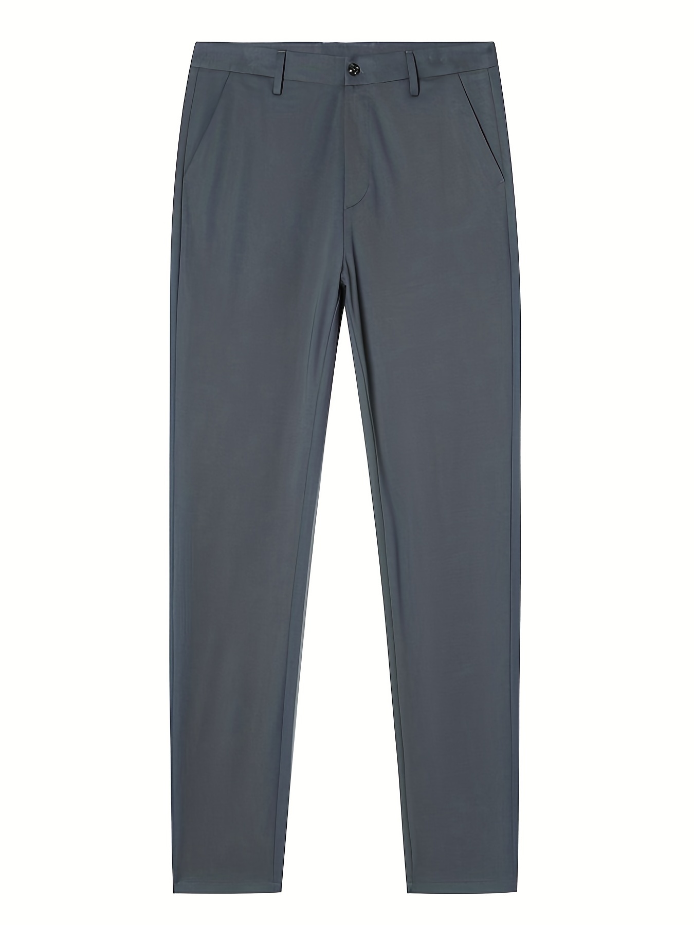 Casual Loose Straight Leg Pant Classic Solid Office Work - Temu