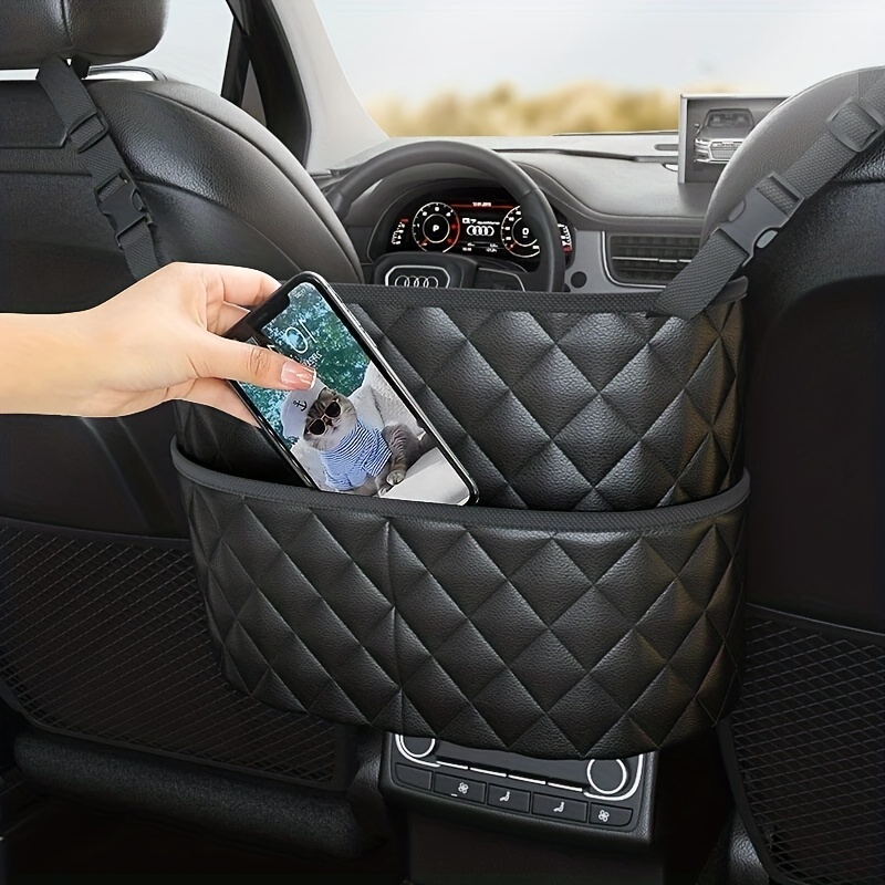Leather Seat Back Organizer Car Handbag Holder Between Seat Car