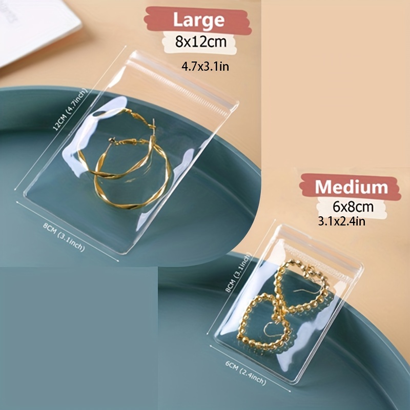 Anti oxidation Jewelry Bags Clear Jewelry Zipper Bags Small - Temu