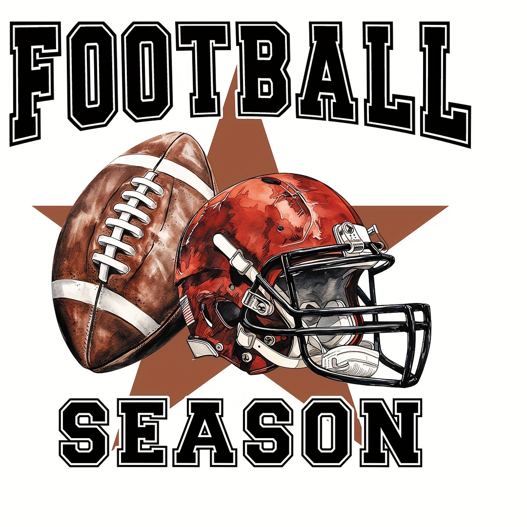 American Football Iron On Stickers Heat Transfer Decal - Temu