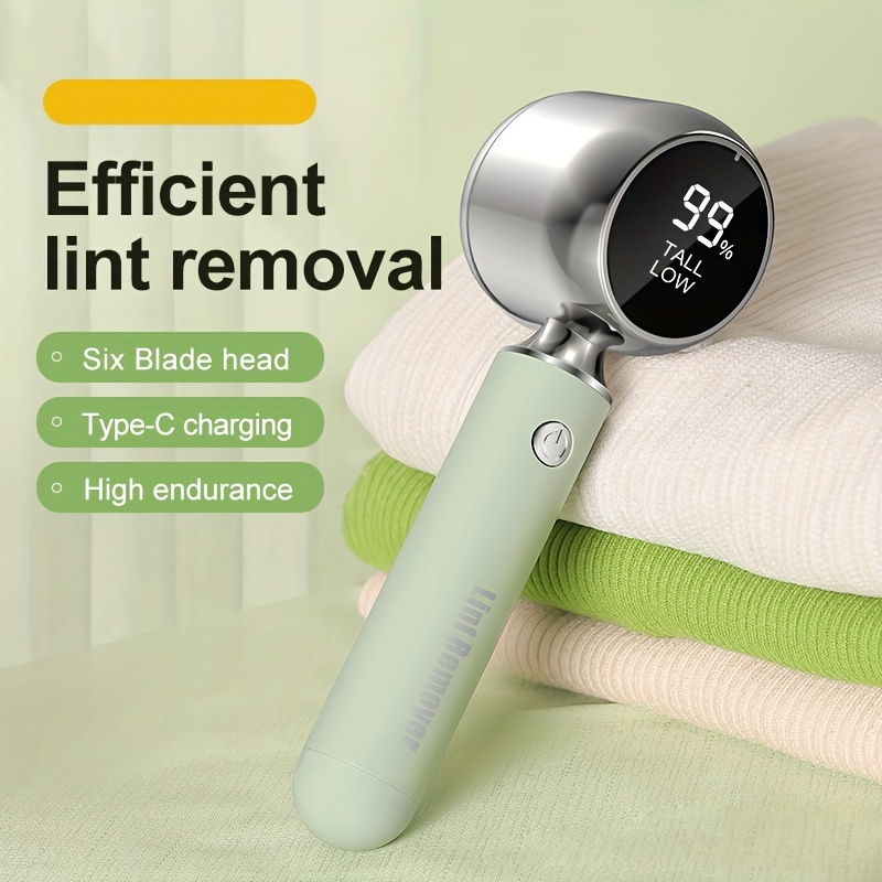 Éliminateur de peluches rechargeable à 6 lames Usb Rasoir de tissu portable  Professional Lint Remover