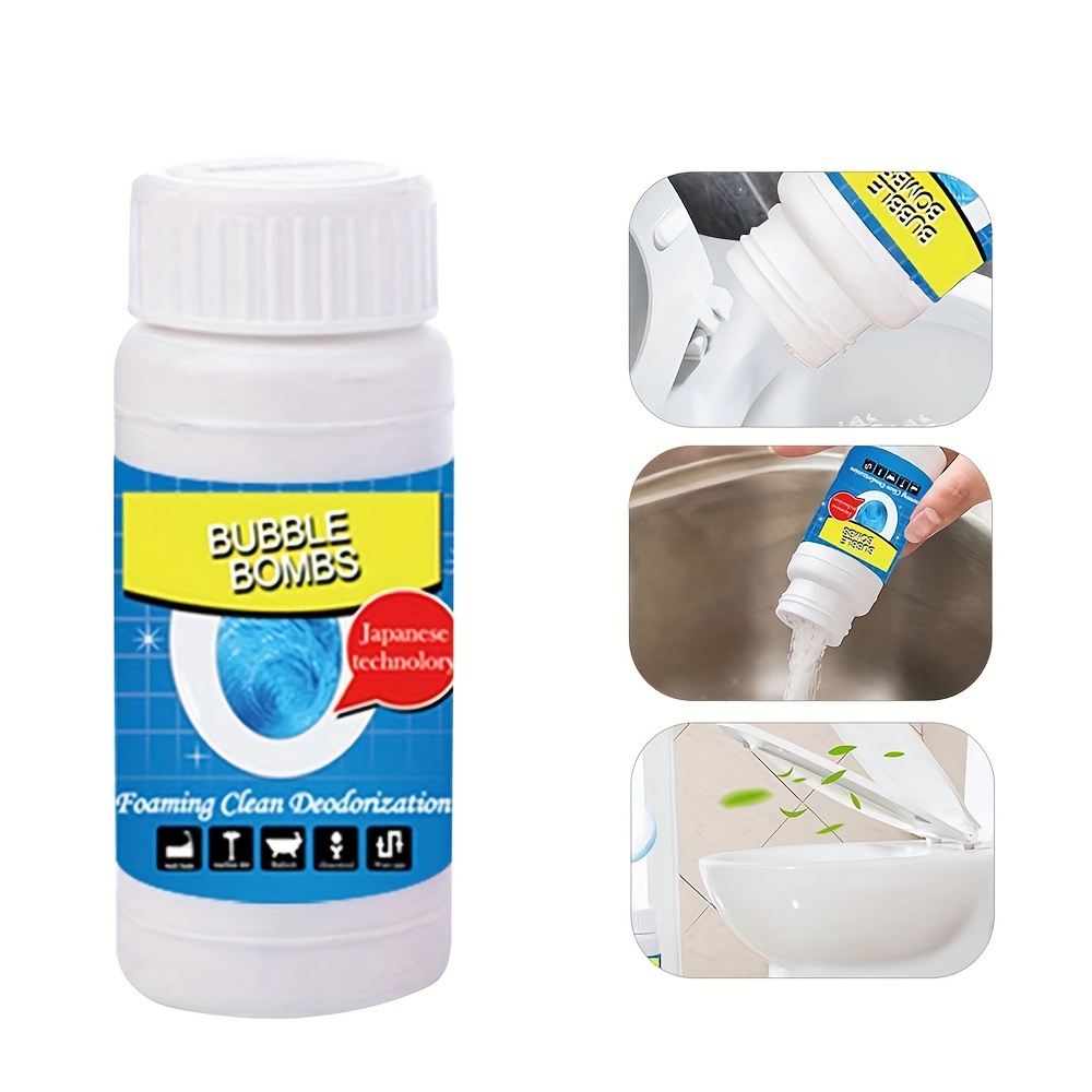 Pipe Dredge, Powerful Sink Bubble Bombs Fast Foaming Pipe Cleaner Powder Dredge  Agent For Kitchen Toilet Pipe Quick Cleaning Tool 300g