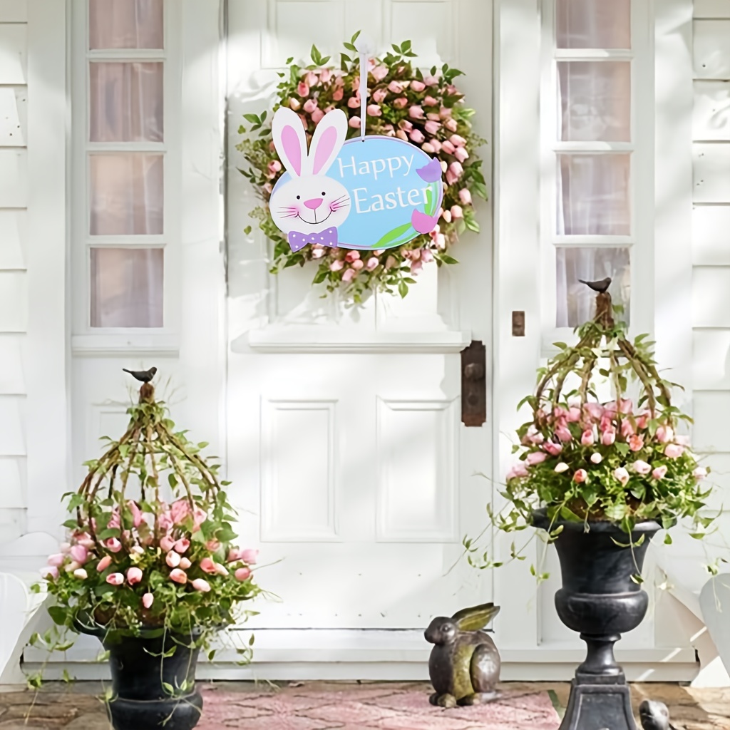 Happy Easter For Door,easter Decorations Home,happy Easter Decor ...