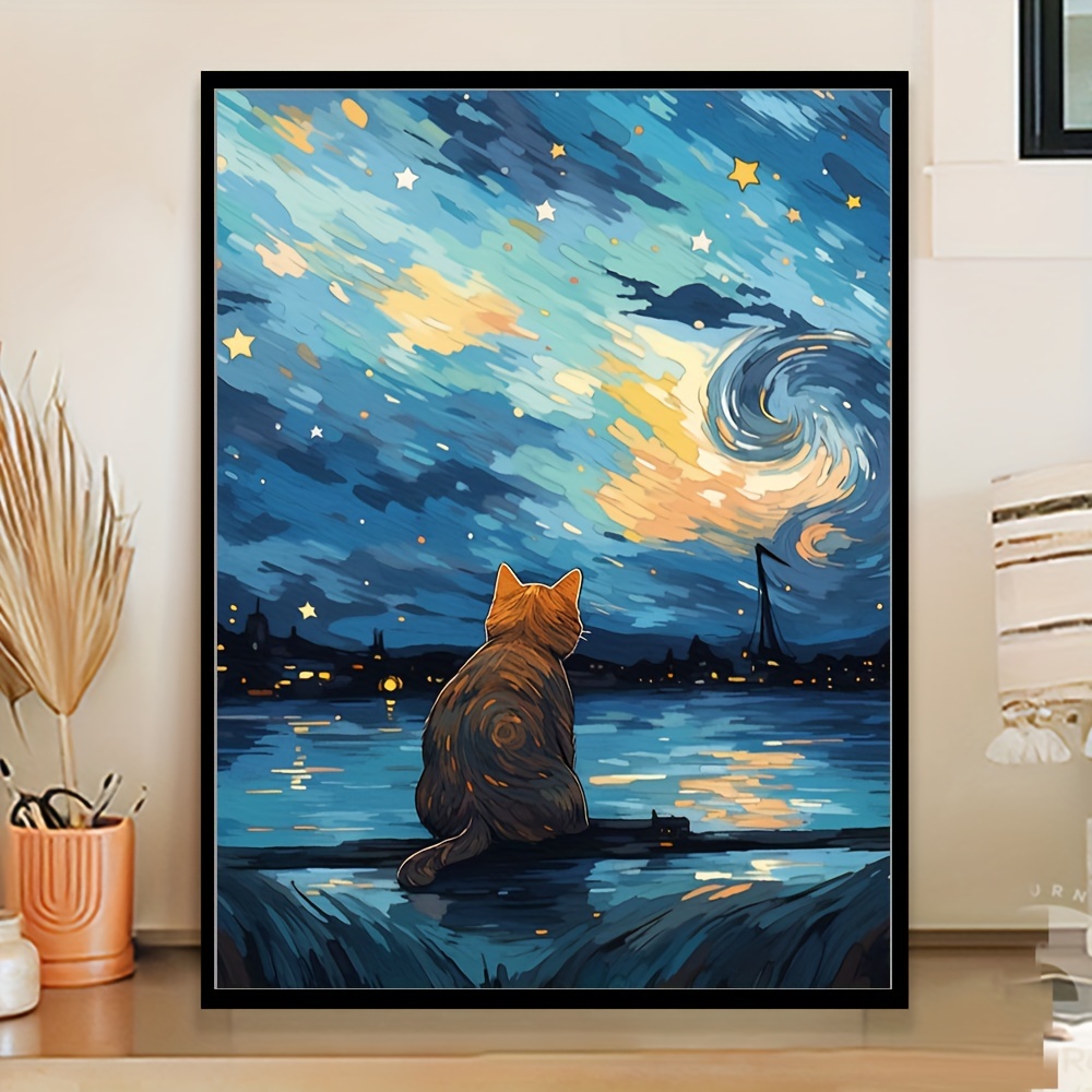 Want to buy Diamond Painting Canvas Black Cat - 30 x 40 cm? - Crafts&Co