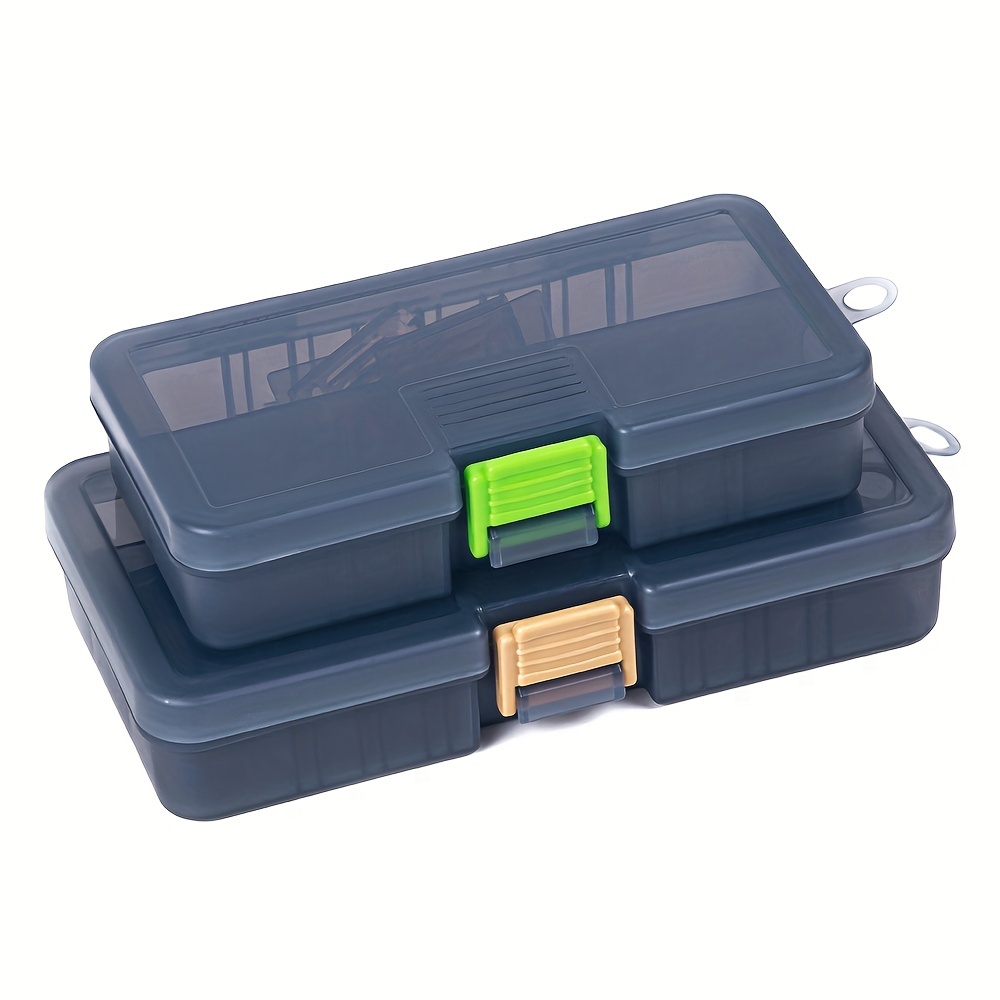 Plastic Fishing Tackle Box Portable Storage Box Lures Hooks - Temu