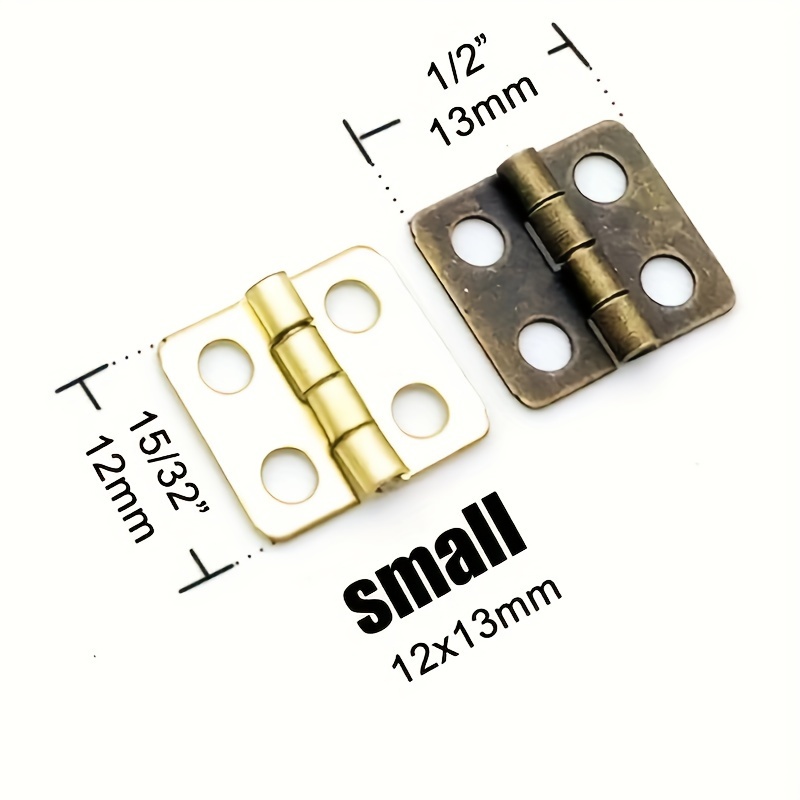 Small brass hinges