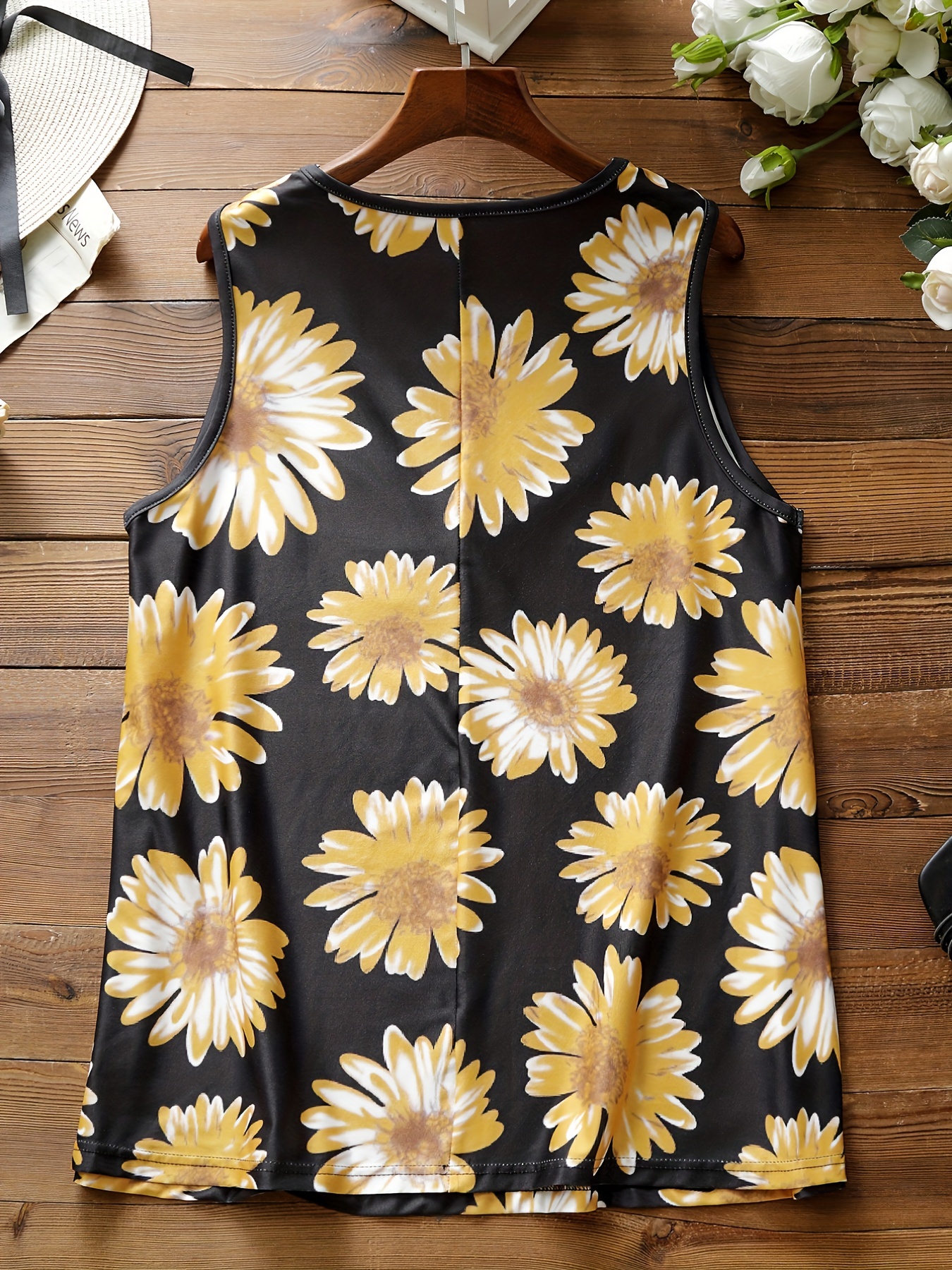 Sunflower Tank Top Sunflower Tank Tops for Women Plus Size