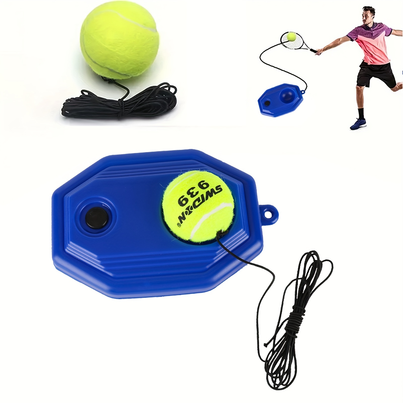 Acheter Entraîneur de rebond élastique pour joueur unique, entraînement de  badminton à rebond automatique, pour débutants