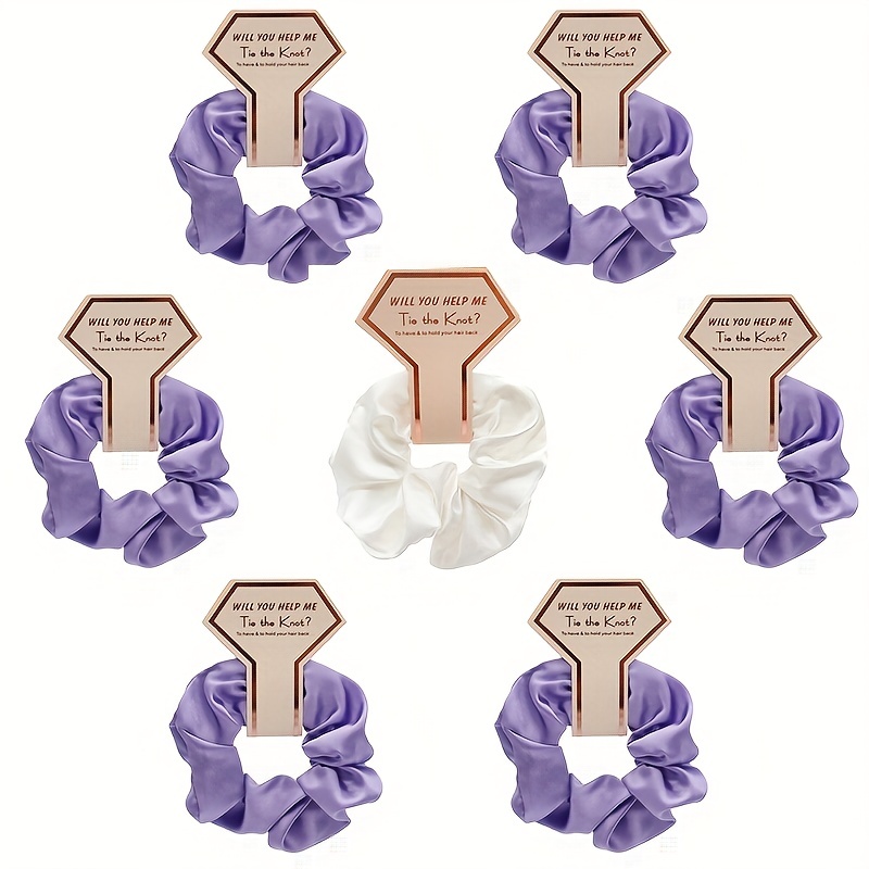1pc Silky Scrunchies Soft Hair Tie Elastic Ponytail Holder