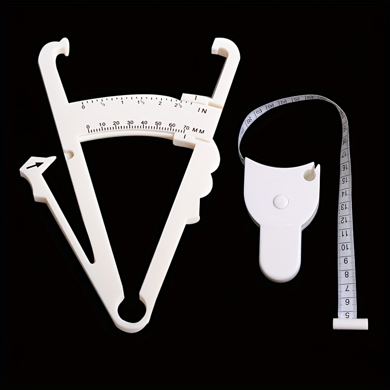 Measuring Tape and Body Fat Caliper for Analyzer (Black) by MEDca