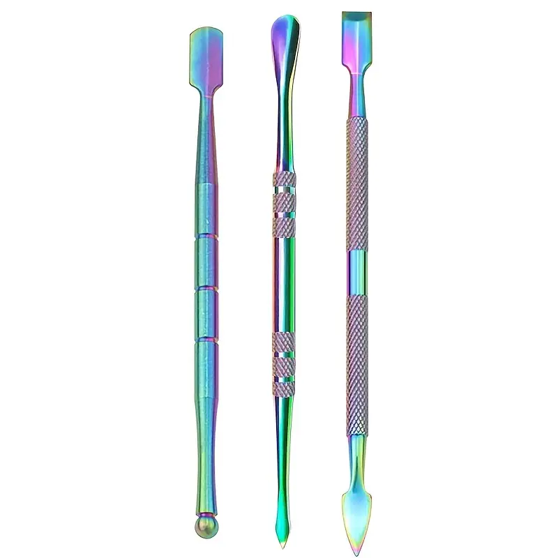 3-pieces Wax Sculpting Tool, Rainbow Sculpting Tool DAB Tool, Double-ended  Stainless Steel Design And Clear Box Clay Wax Sculpting Tool For Jewelry De