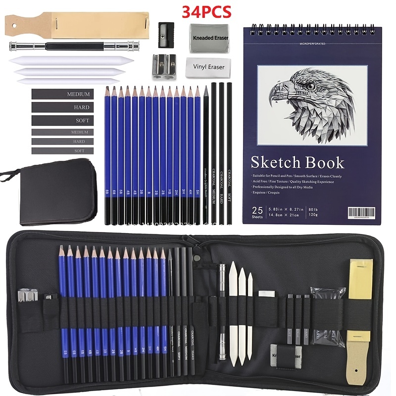 Drawing Pencils Sketch Art Set-34PCS Drawing and Sketch Set Art