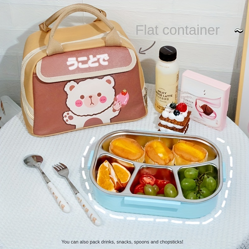 Cartoon Lunch Bag With Handle, Adorable Insulated Cooler Bag For Food  Container, Keep Warm & Cold