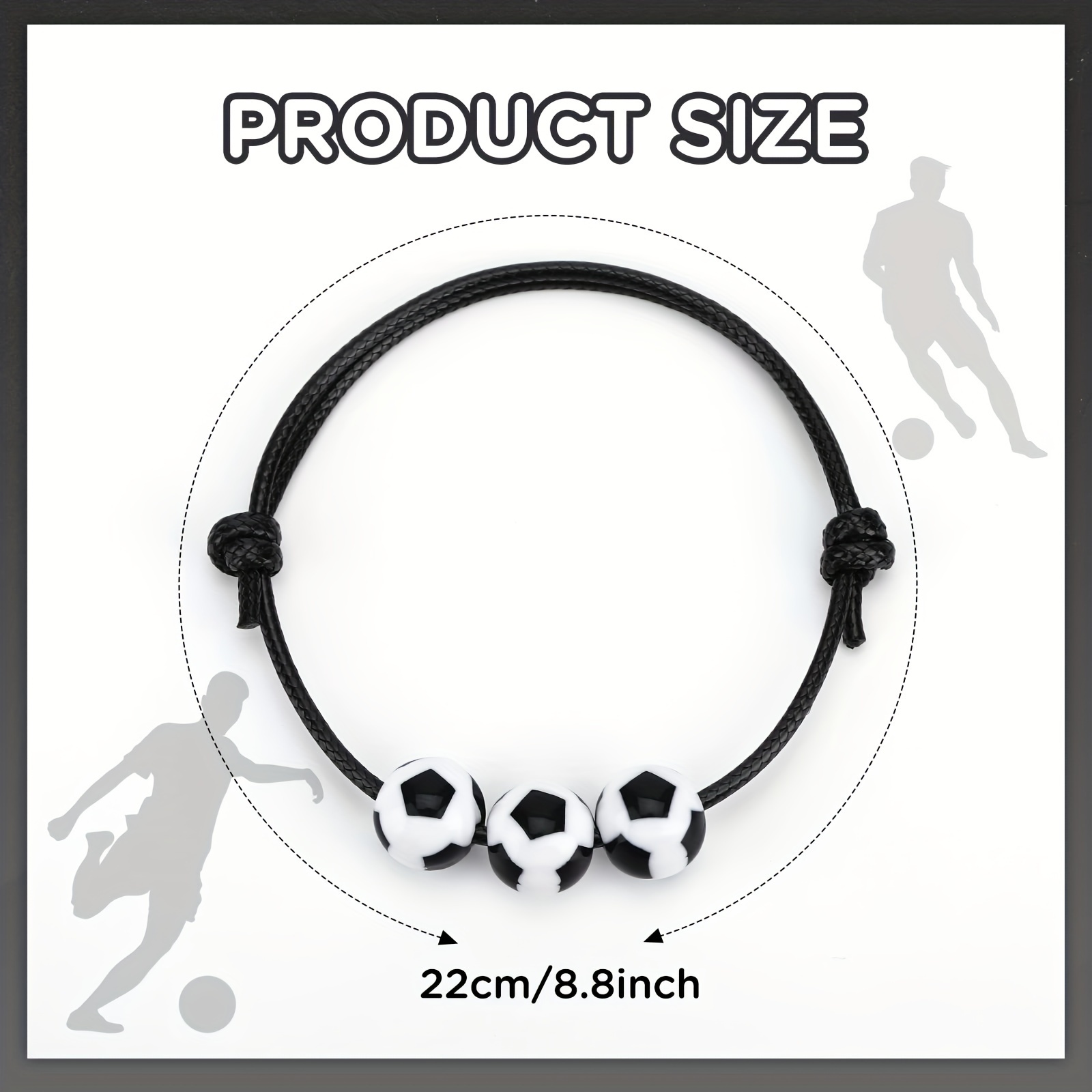 20 Pcs Sport Theme Charm Bracelets Football Soccer Charm Bracelet