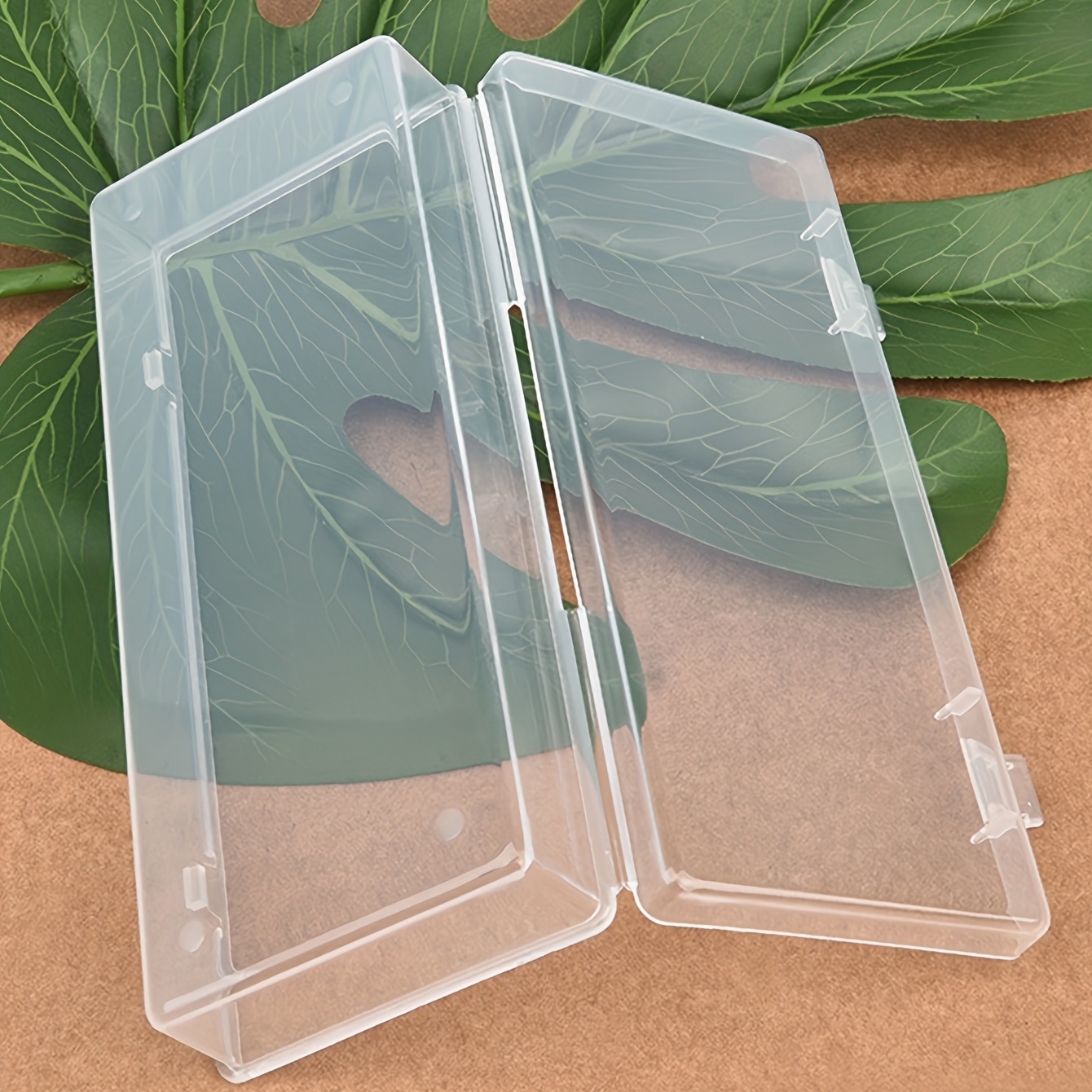 Clear Rectangular Plastic Storage Box Lid Perfect Organizing - Temu Canada