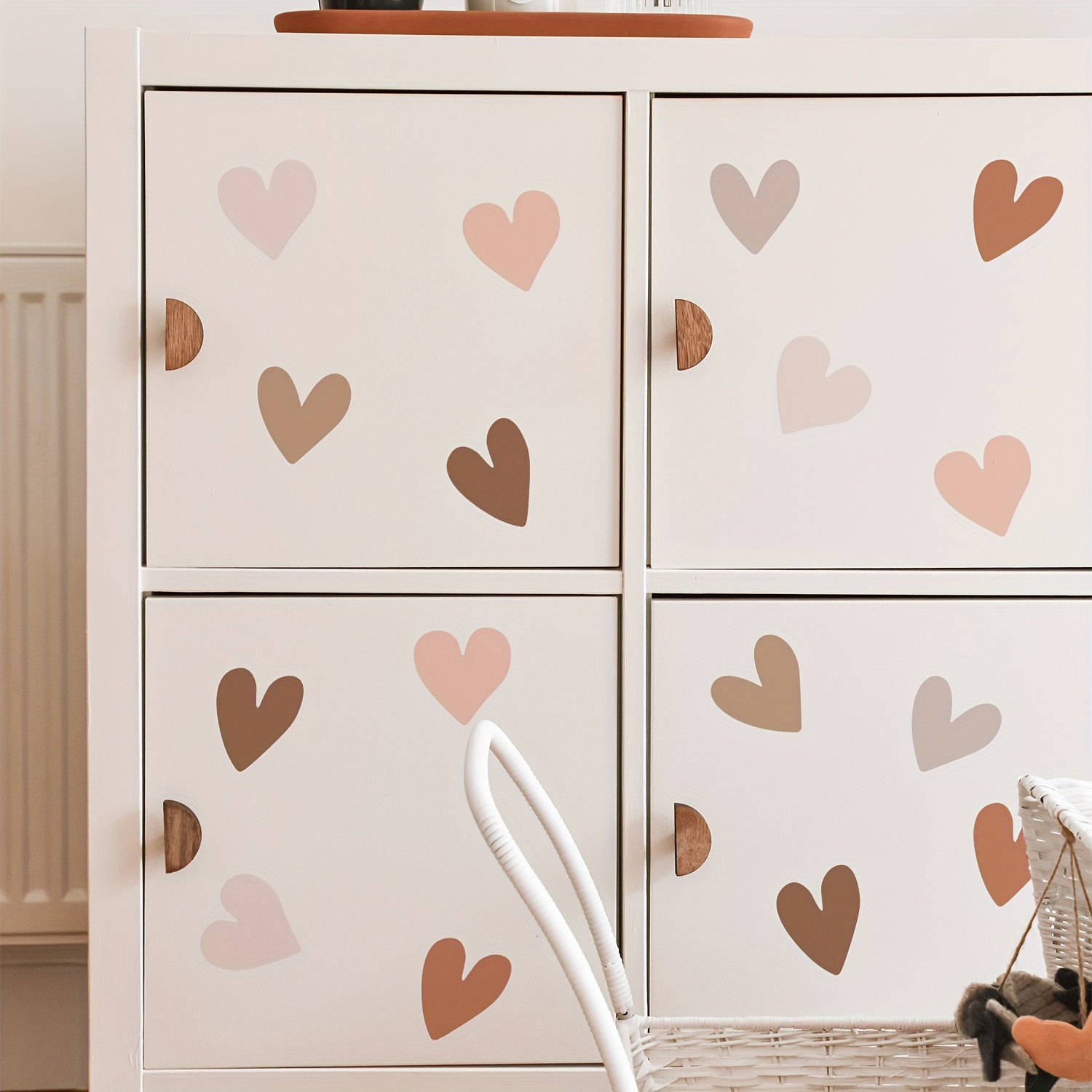Diy Heart Stickers For Valentine's Day Bedroom Living Room Window Decoration Self-adhesive Wall Clings