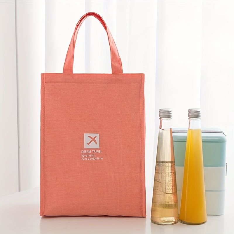 Portable Insulated Lunch Bag with Ice Pack - Waterproof Oxford Insulation