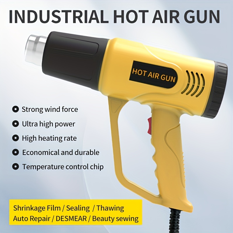 Heat Gun Handheld Hot Air Gun Two Temperature Setting - Temu