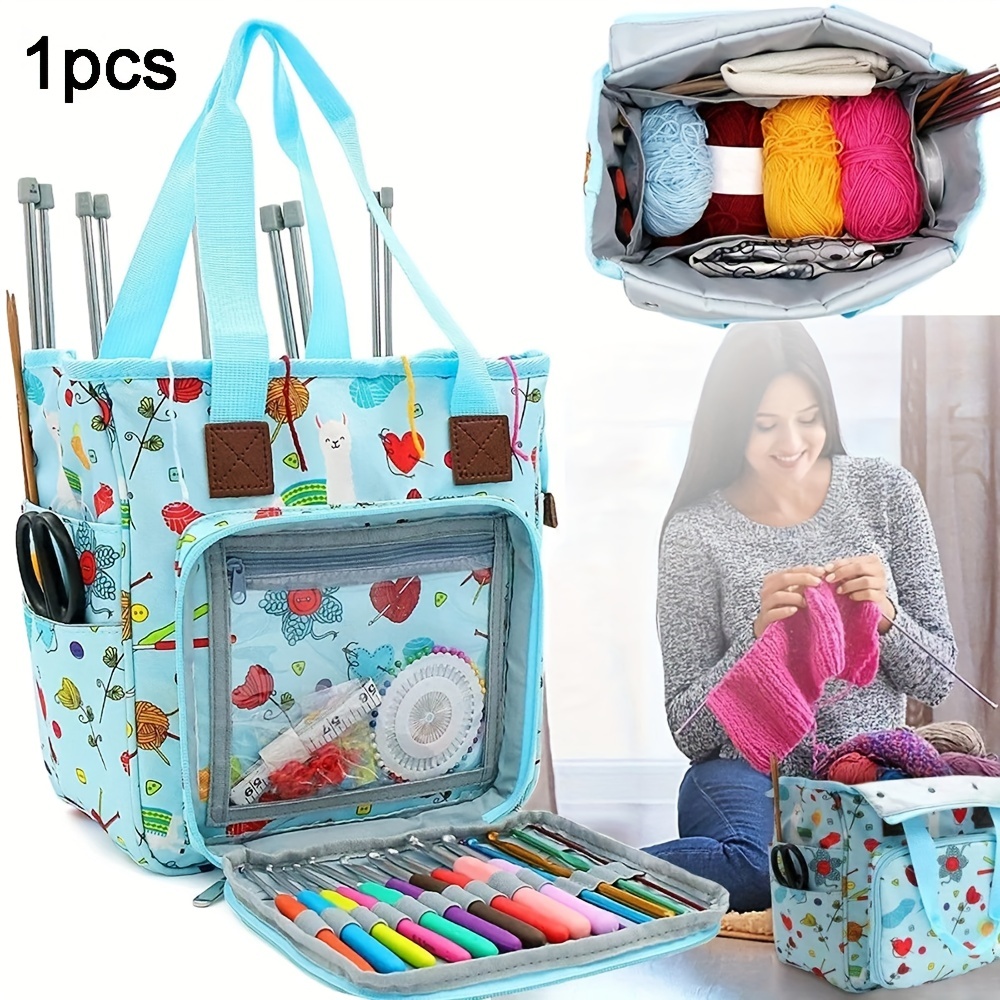 1pc Knitting Organizer Bag For Yard Multifunctional Portable - Temu Mexico