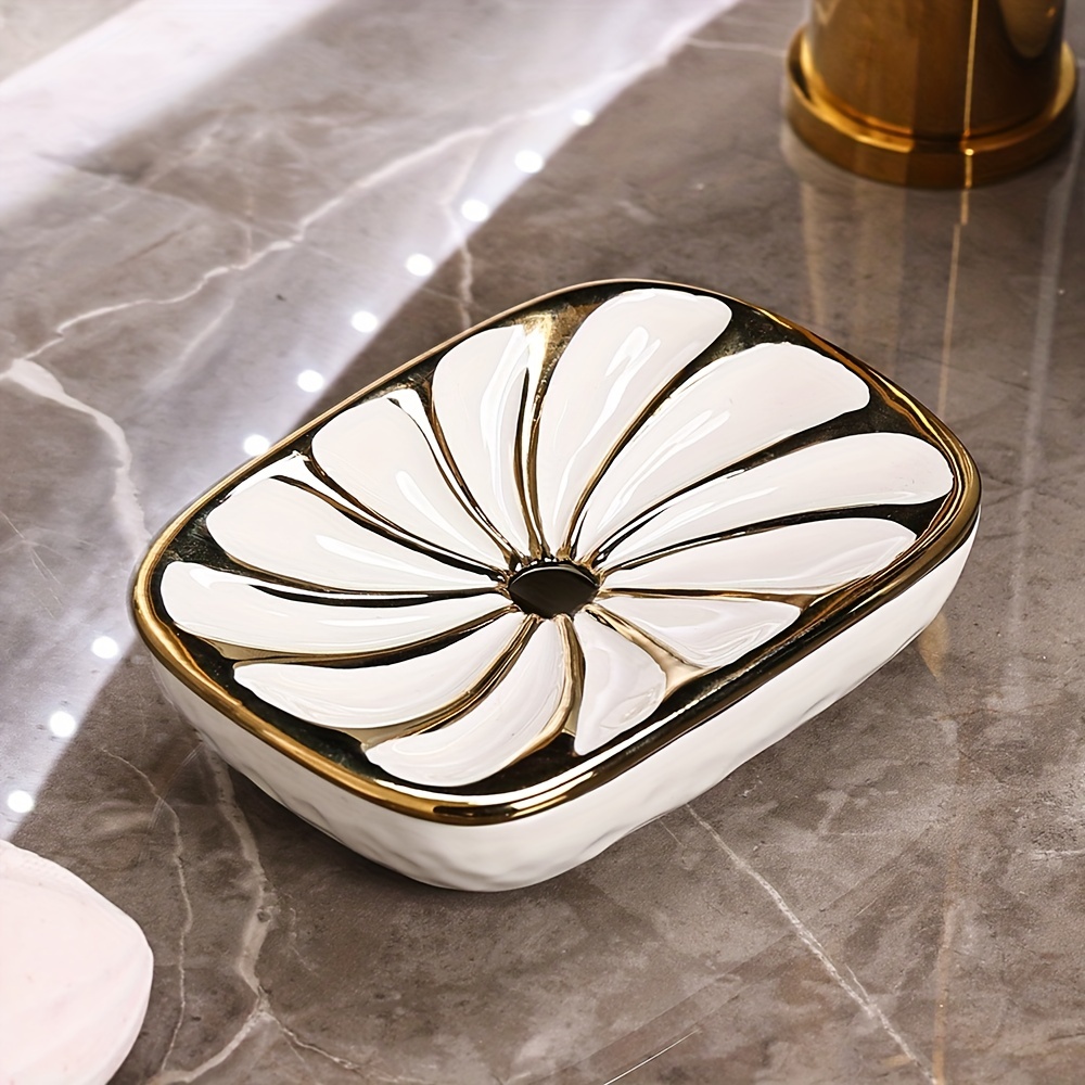 Creative Ceramic Soap Dish Double layer Drain Soap Tray Self - Temu