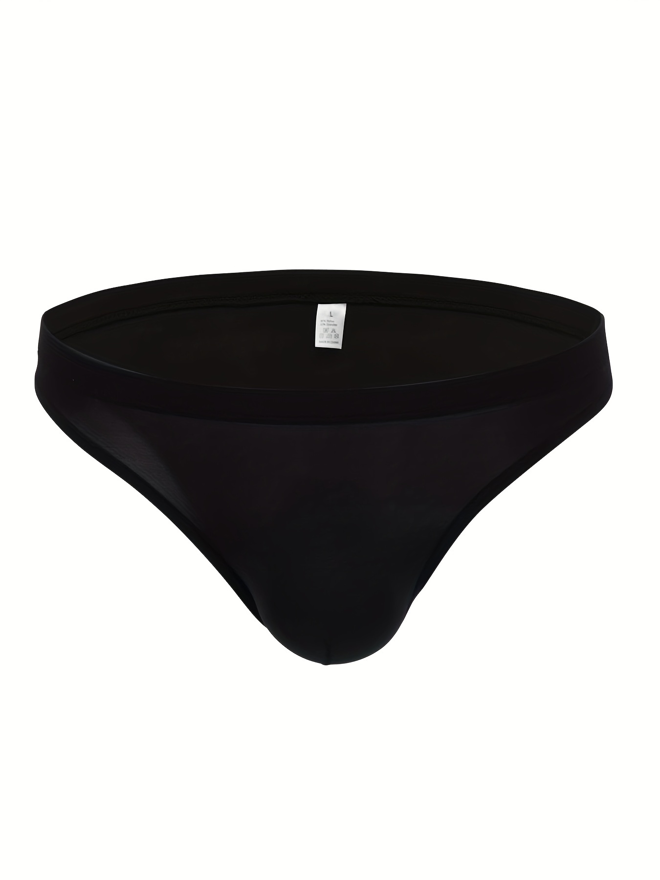 Men's Casual Plain Color Briefs Breathable Comfy Panties - Temu