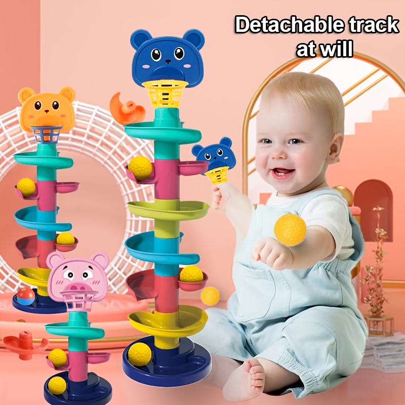 

Track Ball Rotation, 7-layer Track Toys, Ramp Toy Track, Fine Motor Skills, Hand-eye Coordination, Fun To Build, Intellectual Development, Fun Puzzle Early Education Rolling Ball Toys