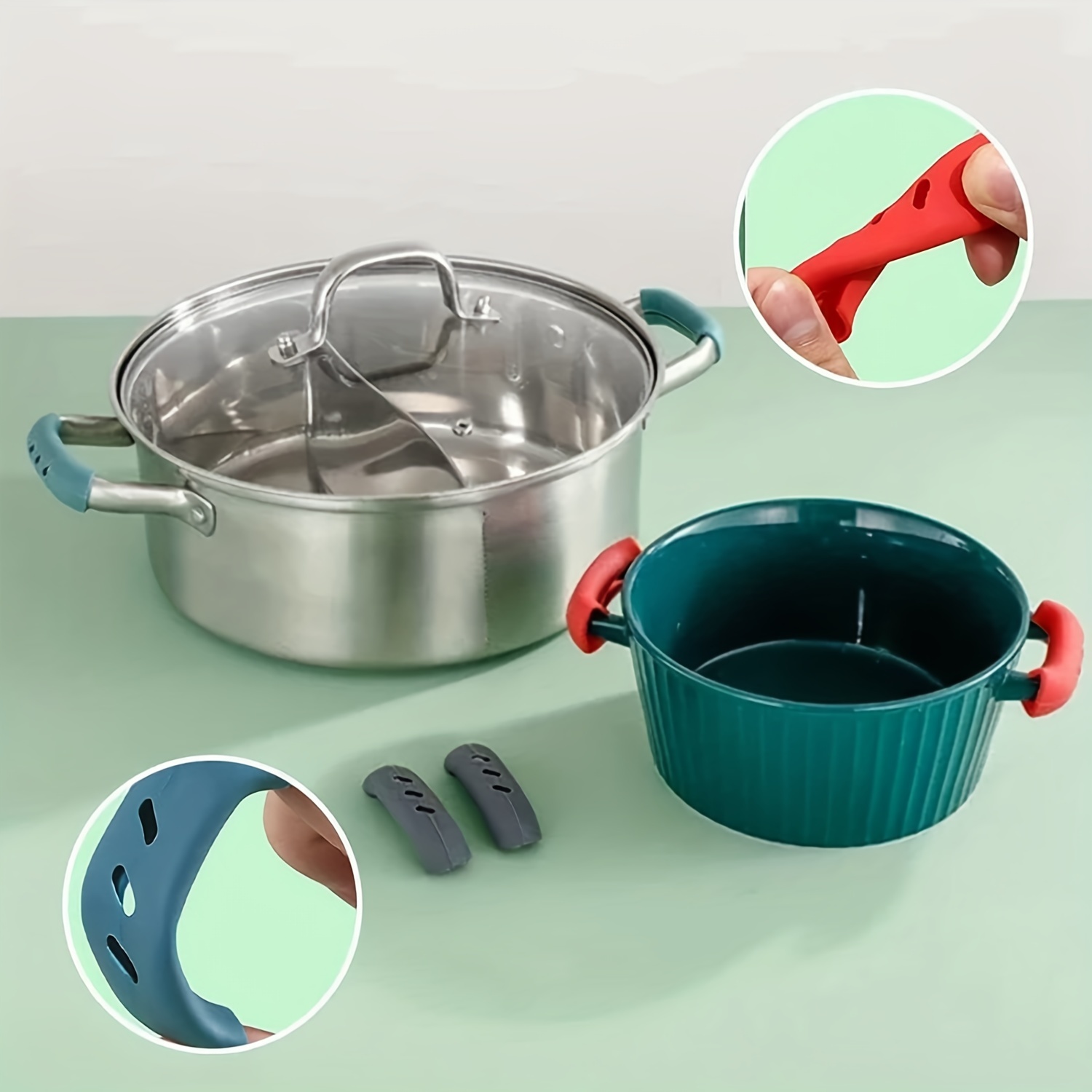 Casserole / Steamer/soup Pot Anti hot Handle Protection - Temu