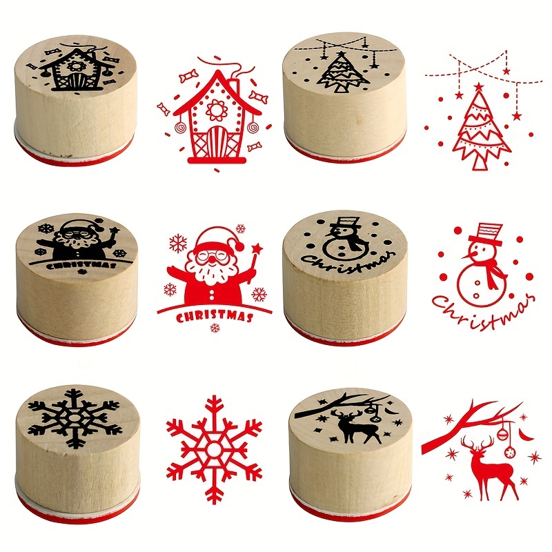 Christmas Theme Rubber Stamps, Christmas Rubber Stamps