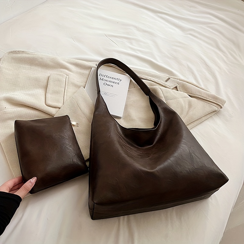 Elegant Zipper Shoulder Bag, Women's Trendy Baguette Bag With Adjustable  Strap - Temu Bahrain