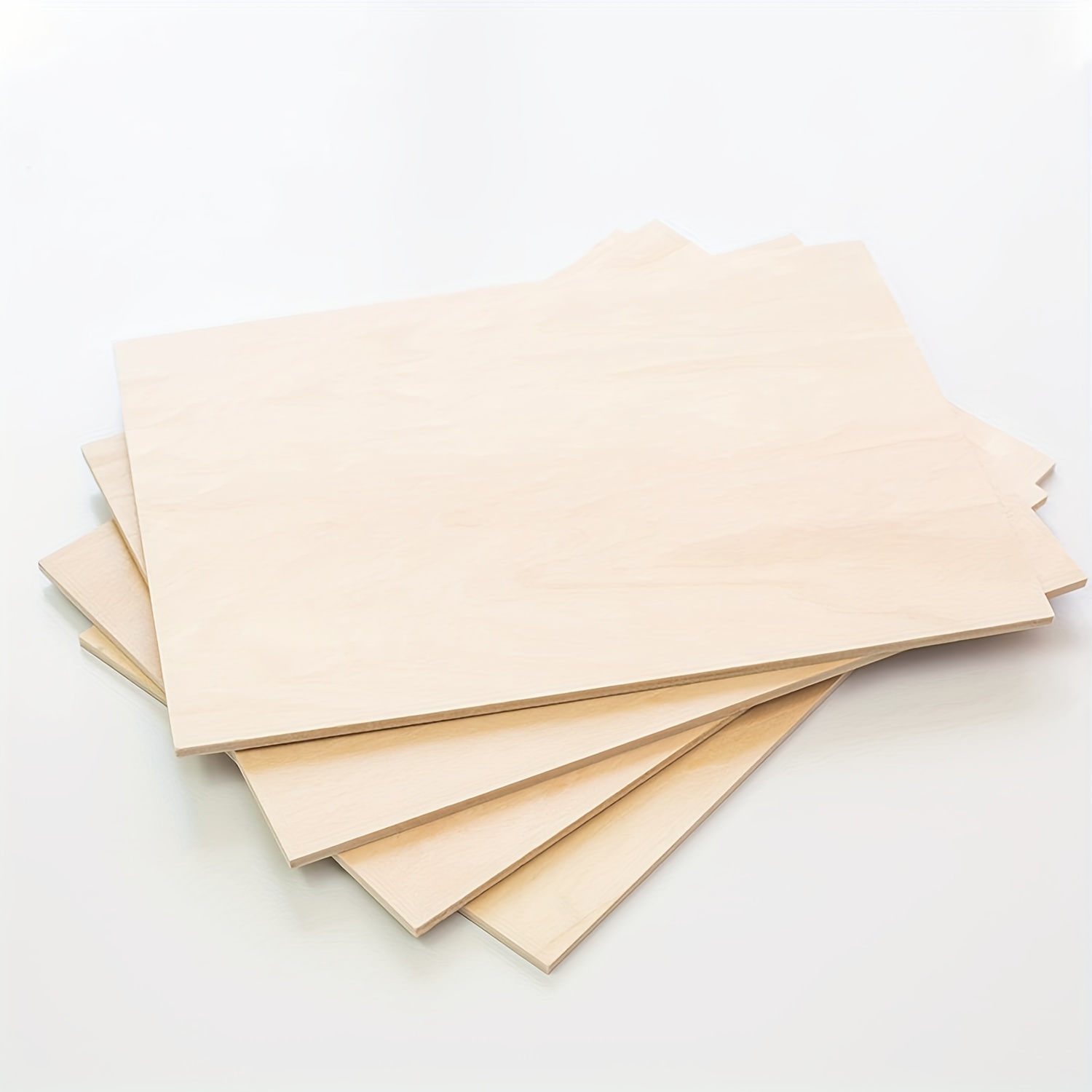 Pack of 5 thin balsa wood sheets, 300 x 200 x 2 mm, balsa wood