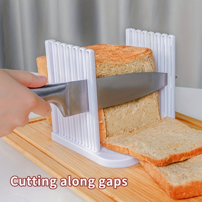 Foldable Bread Cutting Guide Toast Bread Slicer Stand Plastic