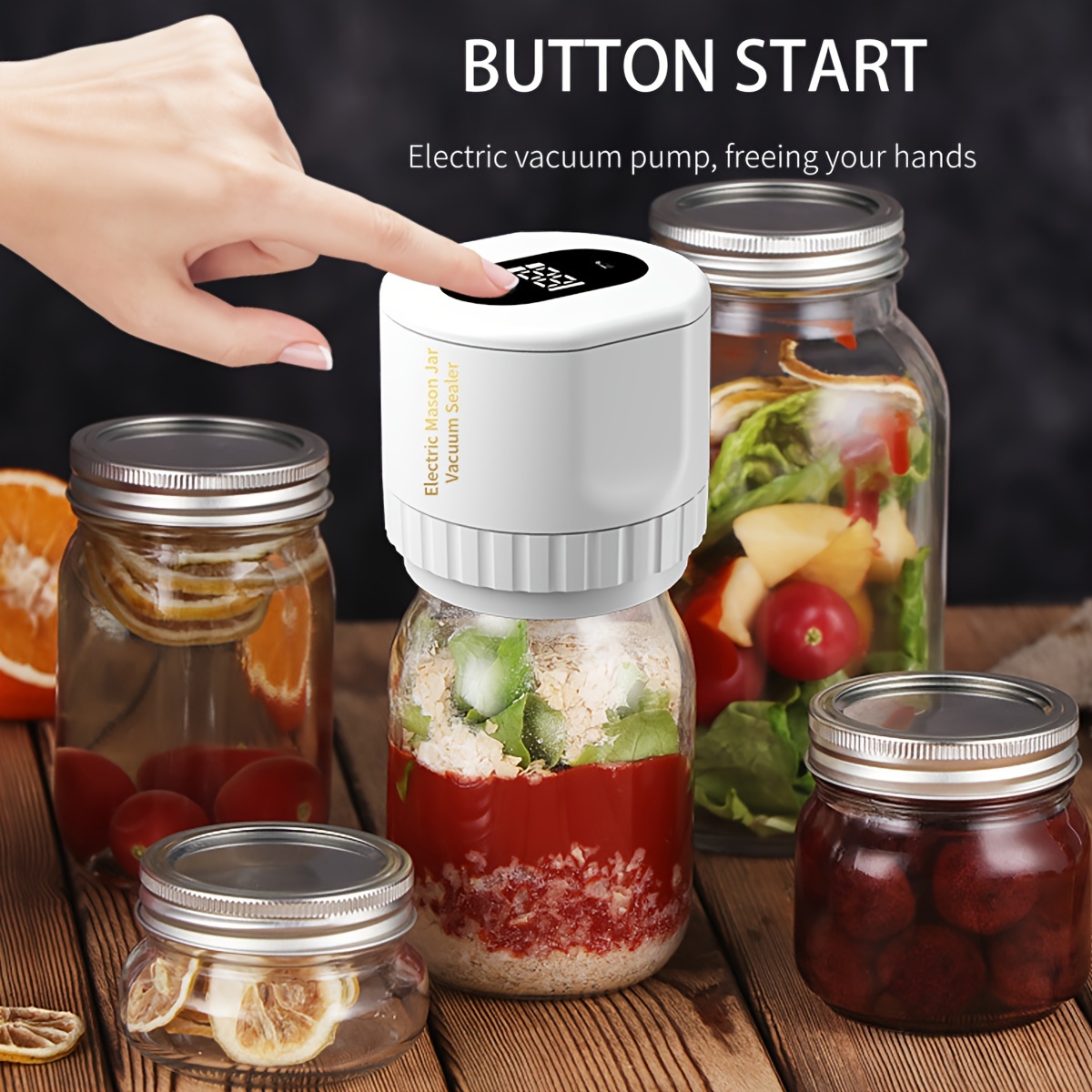 Electric Mason Jar Vacuum Sealer Vacuum Sealer For Canning - Temu