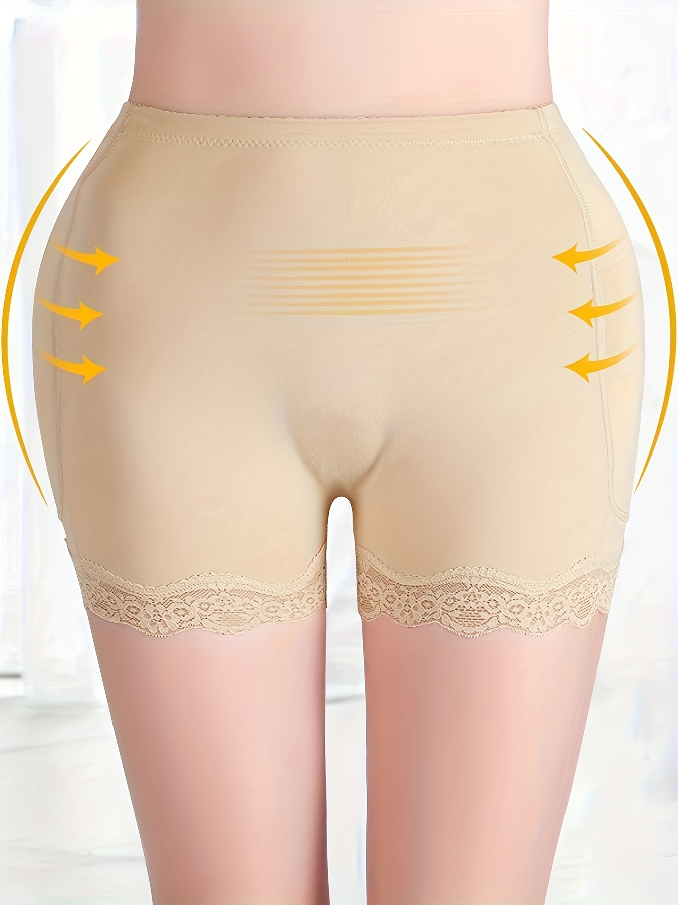 Lace Trim Shaping Panties High Waist Tummy Control - Temu